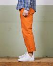 pantalon achille orange mecanic de coté